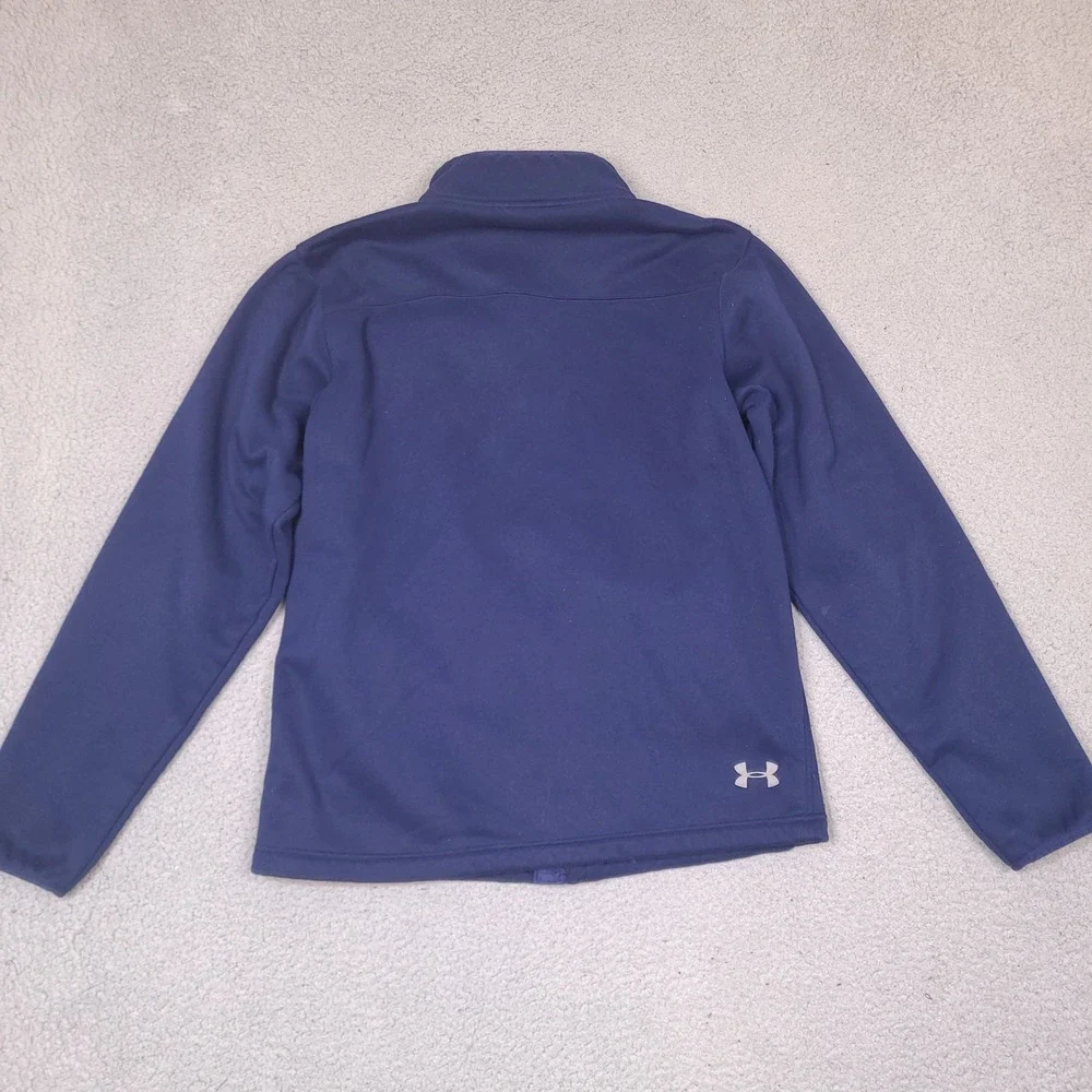Under Armour Storm1‎ Navy Blue Full Zip Jacket Men's Size LG Fleece Lined